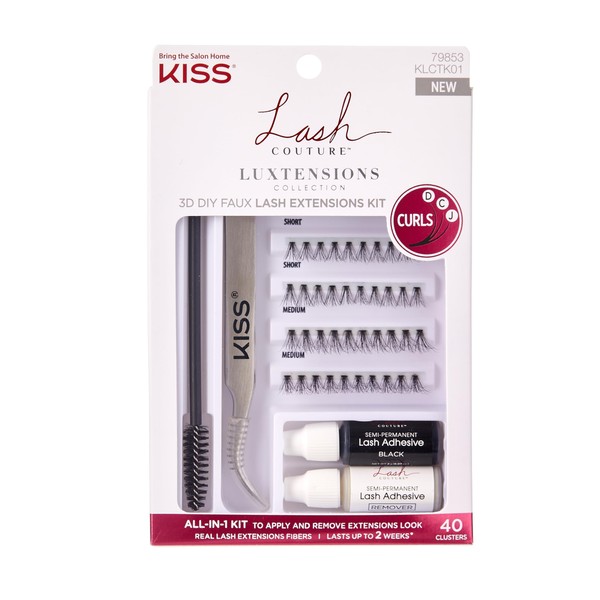 KISS Lash Couture Luxtension False Eyelashes, 'Lash Extension Kit', 12