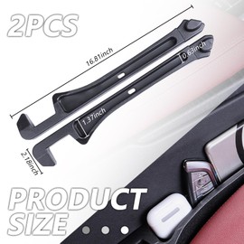 2PCS Car Seat Gap Filler Organizer and Carry Hook,Upgraded Multifunction Gap Filler for Car with Filling Gaps and Storing for Phones Keys,Universal No Drop Seat Guard for Cars
