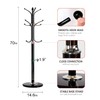 Kertnic Metal Coat Rack Stand with Natural Marble Base, Free