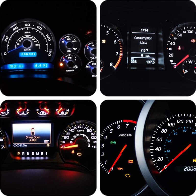 BlyilyB T5 74 2721 COB 1W Dashboard Instrument White LED