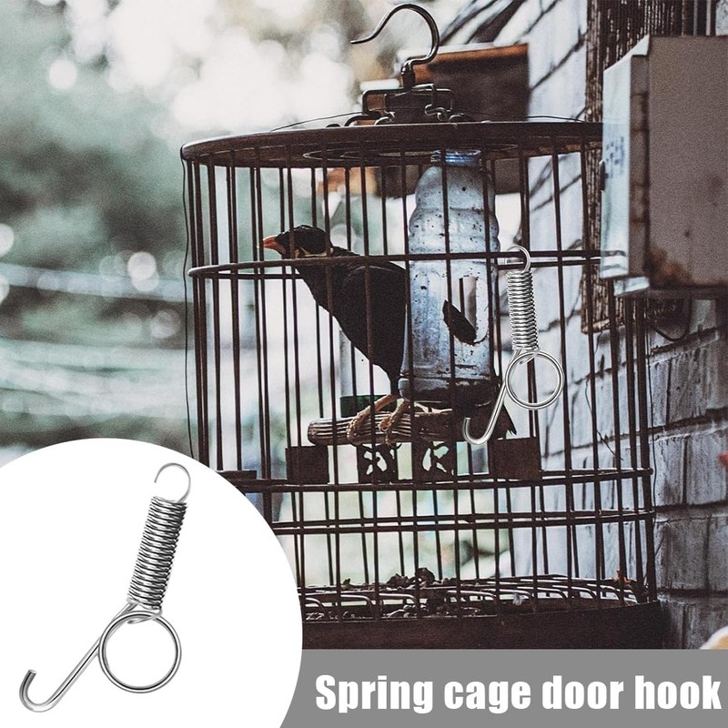 Rabbit Cage Door Hooks, Pack of 10 Cage Door Spring