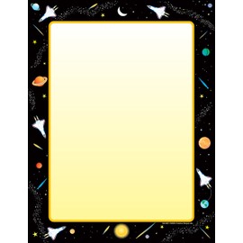 Designer Paper - Space 50 Sheet Pkg. Great for Flyers, Writing School Letters, for Save The Planet Projects, Kids Craft Projects, VBS, Space Décor, Intergalactic Party Supplies, Outer Space Crafts