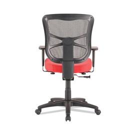 Alera Elusion Series Mesh Mid-Back Swivel/Tilt Chair, Supports Up to 275 lb, 17.9" to 21.8" Seat Height, Red