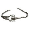 Women Western Fashion Jewelry Boot Bracelet Silver Metal Chain Shoe