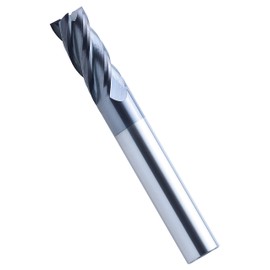 Tommy Global TG1112 Tungsten Carbide Square End Mill, Blade Diameter 0.2 inches (6 mm), Total Length 1.6 gal (50 L), 4 Blades, TiAlN Coat