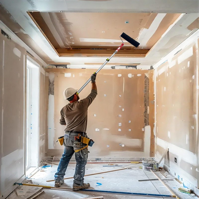 WYXDSDEV 12" Drywall Compound Roller, Drywall Texture Roller Brush Thread