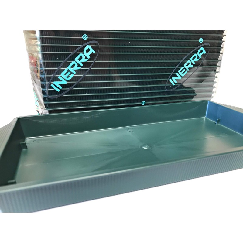 INERRA Single Brick Trays - Green Plastic Florist Tray Dish