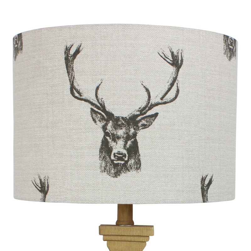 Stags Head Drum Lampshade (20 cm Diameter x 18 cm