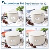 Fine China Storage Containers Hard Shell, 4 Piece Dish Storage