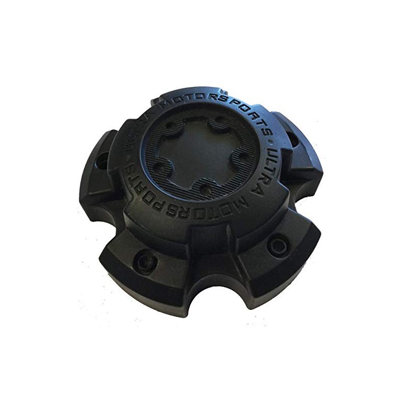 Ultra 5 Lug Matte Black Wheel Center Cap (Qty 1)