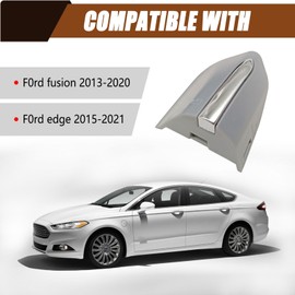 SYudwen Front Left Exterior Door Handle Lock Bezel Cover Cap Compatible with Edge 2015-2020 Fusion 2013-2020 Key Hole Trim Replac# DS7Z-54218A15-DC