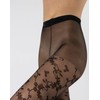 CALZITALY Fine Tights with Floral Pattern | Fashion Patterned Tights