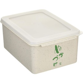 Skater MTH1 Marinated Bran Container, Made in Japan, Includes Water Drain and Bettera-Pickle, Pickled in Miso, Refrigerator Storage, White