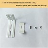 AuRiver 6 pcs Vertical Blind L Bracket Vertical Blind Bracket