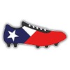 Chile Flag Soccer Cleats Round ID Badge Key Card Tag