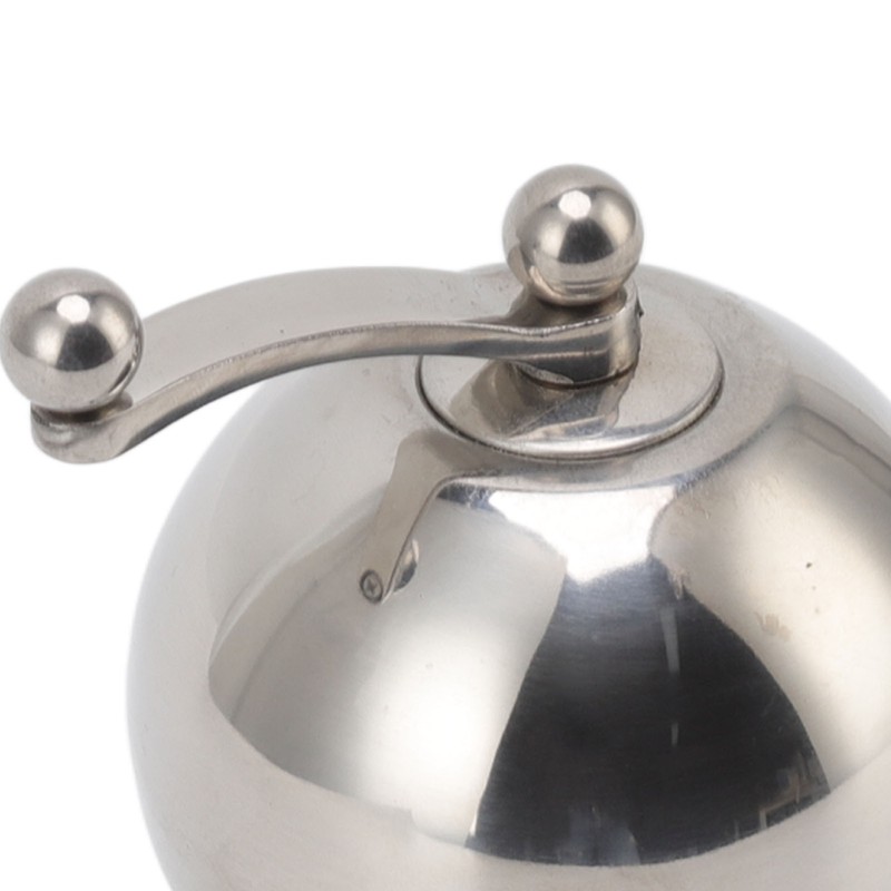 Pepper Grinder with Long Crank 304 Stainless Steel Round Hand
