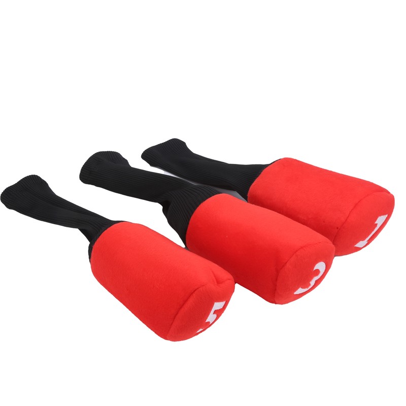 3pcs Durable Head Golf Cover Headcover Clubs Cover Protector for