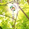 CREATIVE DESIGN Wind Chimes, 32''H Hummingbird Wind Chimes, Portable Metal