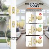 Haidms Gold Front Door Handle and Deadbolt Set, Front Door