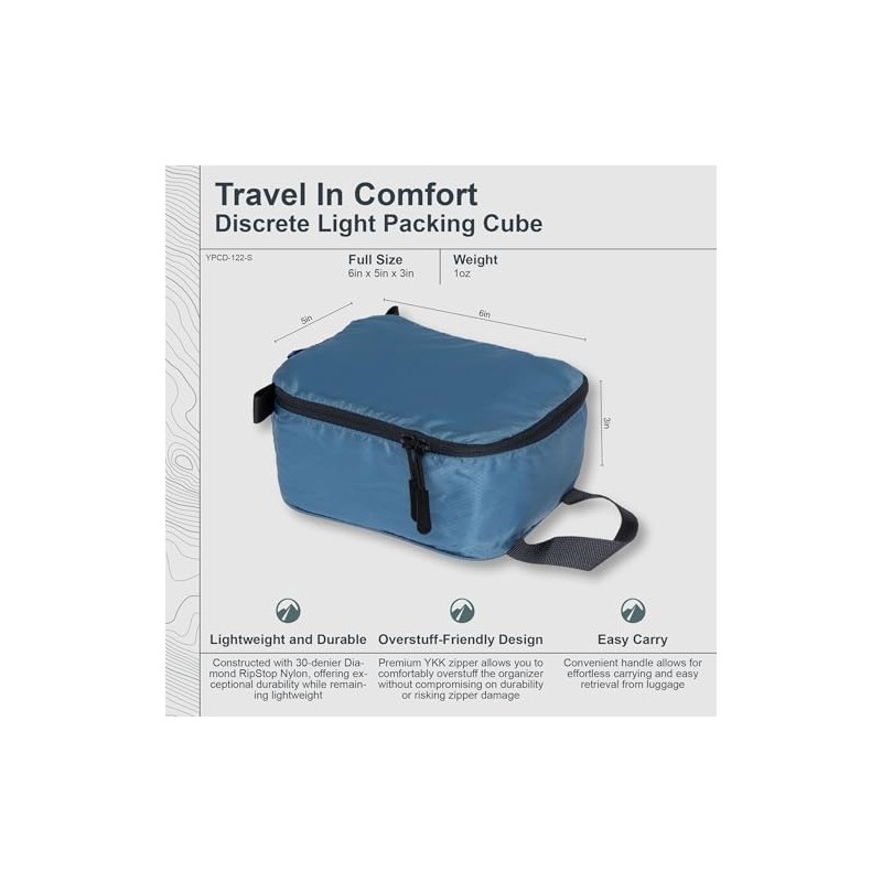 COCOON Packing Cube Light Discrete - Packing Bag Ash Blue