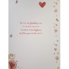 For My Beautiful Wife on Your Birthday Boxed Large Card
