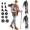 Beedove Ultralight Aluminum Trekking Poles, Hiking Poles with Anti-Shock and