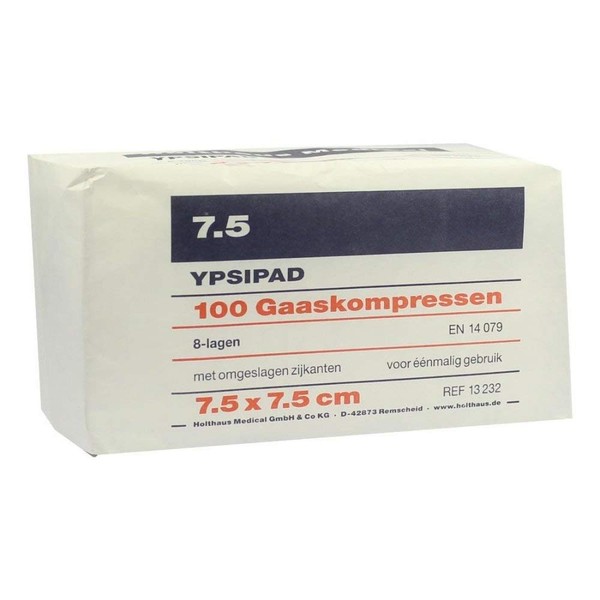 Ypsipad Gauze Compresses 7.5 x 7.5 cm Non-Sterile 8-Ply