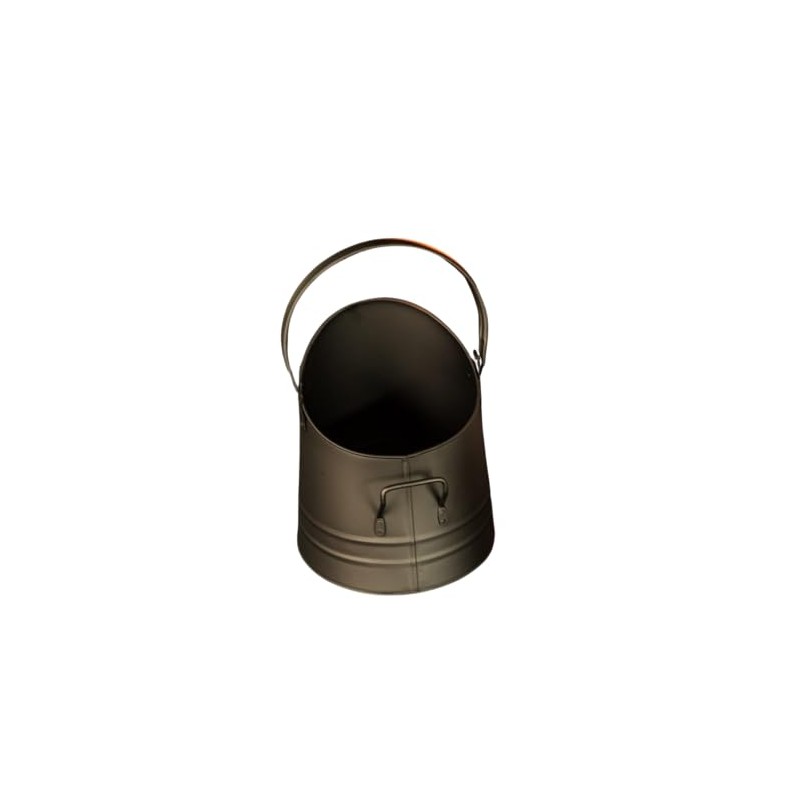 HomeZone Black Coal Bucket Fireside Accessories Kindling, Log, Coal &