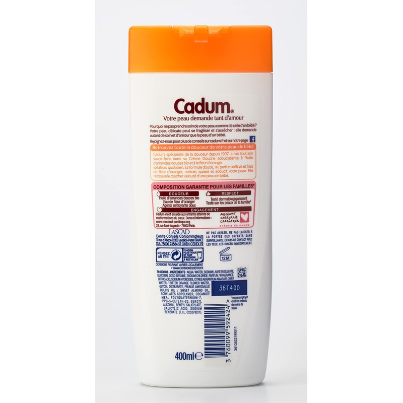 CADUM - Shower Gel - Gentle Velvet - Sweet Almonds