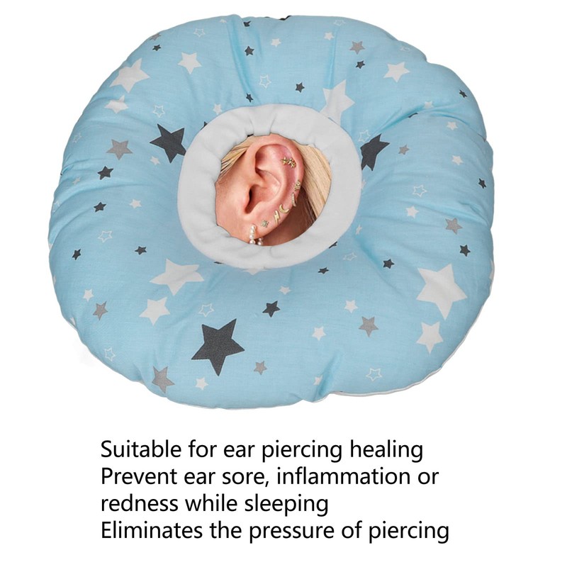 Ear Piercing Pillow for Side Sleepers, Ear Guard Pillow with