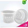 5 inch Clear Orchid Net Pots Heavy Duty Round Cups