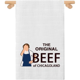 Bear Show Kitchen Towel The Original Beef Of Chicagoland TV Show Fan Yes Chef Bear Lover Tea Dish Towel (BEEF of CHICAGOLAND towel 2UK)