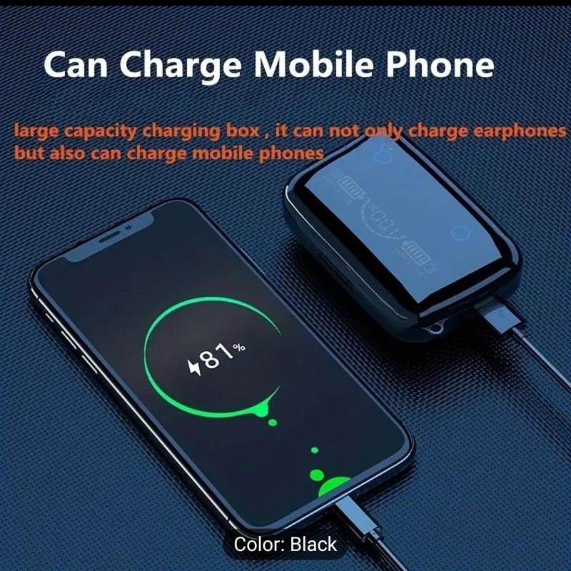 Wireless Headphones, LED Power Display Earbuds, Bluetooth Wireless Earbuds