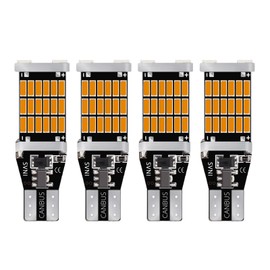 JRQLOV Super Bright T15 4014 45SMD LED Reverse Lights Non Polarity CANBUS Error Free 912 921 906 W16W 904 Car Bulbs Chipsets for Truck Lights Backup Lights Turn Signal Lights Yellow 4PCS