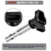 4X Ignition Coil Packs and Spark Plugs for Volkswagen Tiguan