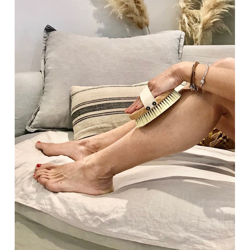 Stephanie Franck Beauty Dry massage brush made of natural bristles