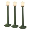 Classic Street Lamps - Green 3-Pack