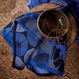 Le Jacquard Français Yukata Indigo 28541 Tea Towel 80 x 60 cm Cotton