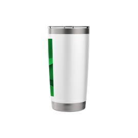Green Abstract Minimalist Aesthetic Design Stainless Steel Insulated Tumbler