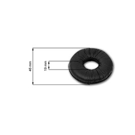 freeVoice 0473-279-4-FRV Leather Cushion Diameter 4 cm (Pack of 4)