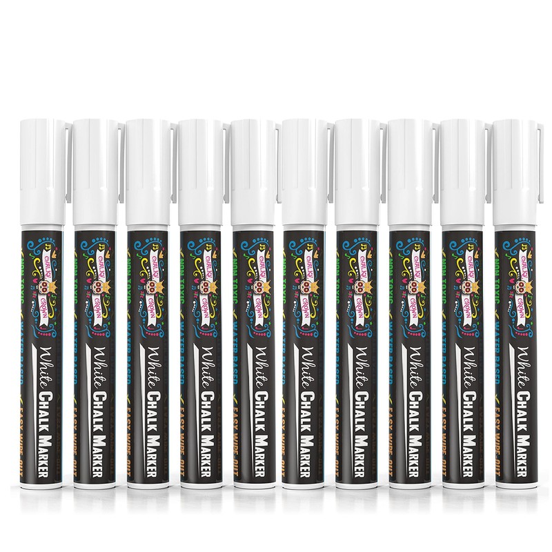 CHALKY CROWN Liquid Chalk Marker Pen - White Dry Erase