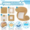 100 Pcs Spot Bandages Flexible Fabric Adhesive Knuckle Fingertip Bandages