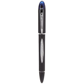 Uni-ball SX210 Jetstream Rollerball Pen Rubber Grip 1.0mm Tip 0.7mm Line Blue Ref 9008001 [Pack of 12]