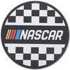 NASCAR Checkered Round Metal Sign - Fun NASCAR Wall Decor