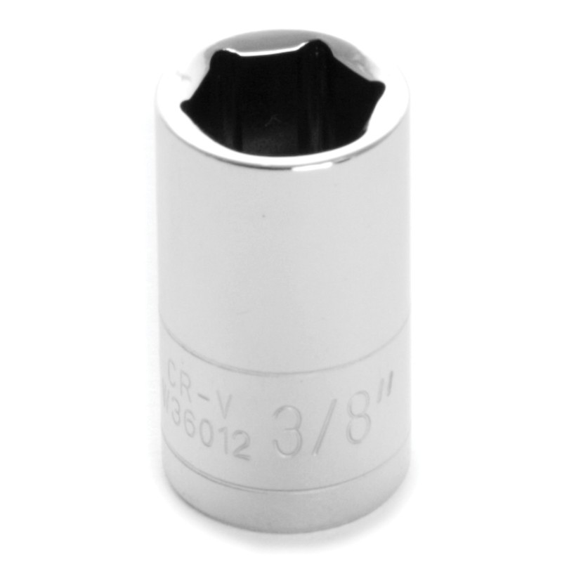 Performance Tool W36012 Chrome 1/4 Drive 6-Point Socket, 3/8