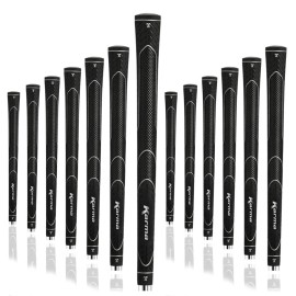 Karma Super Lite 13 Piece Golf Grip Set, Black Oversize +3/32” Ultra L