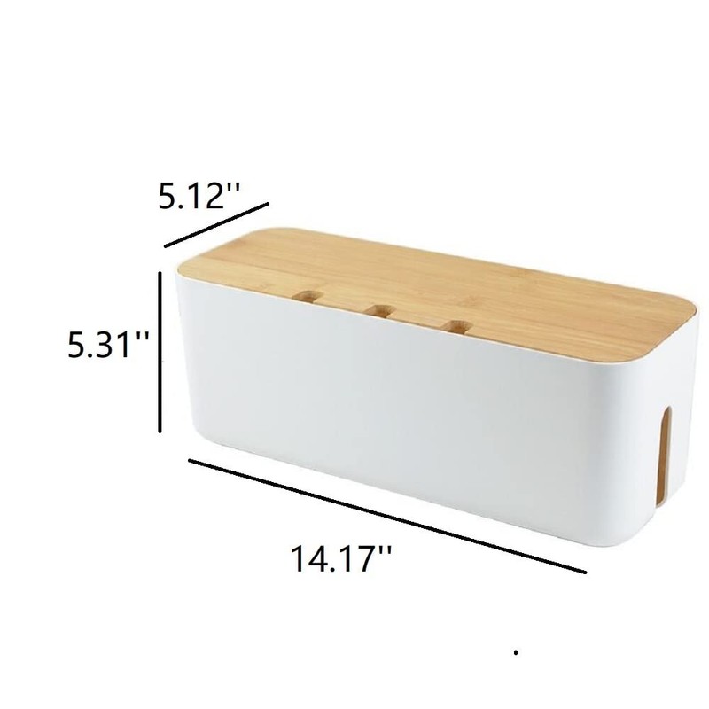 Sourcemall Cable Management Box| Power Stripe Organizer|Cord Organizer Box| Hide