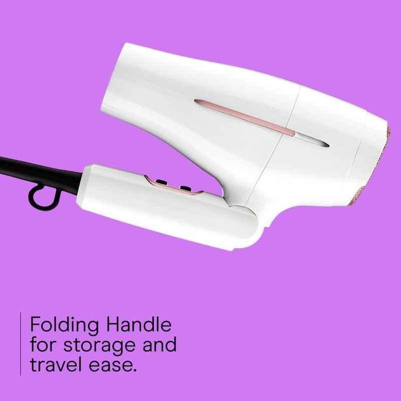 Conair Double Ceramic Travel Dryer with Concentrator & Folding Handle,