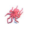 Miniblings Octopus Brooch Pin Octopus Octopus Sea Pink Handmade Fashion