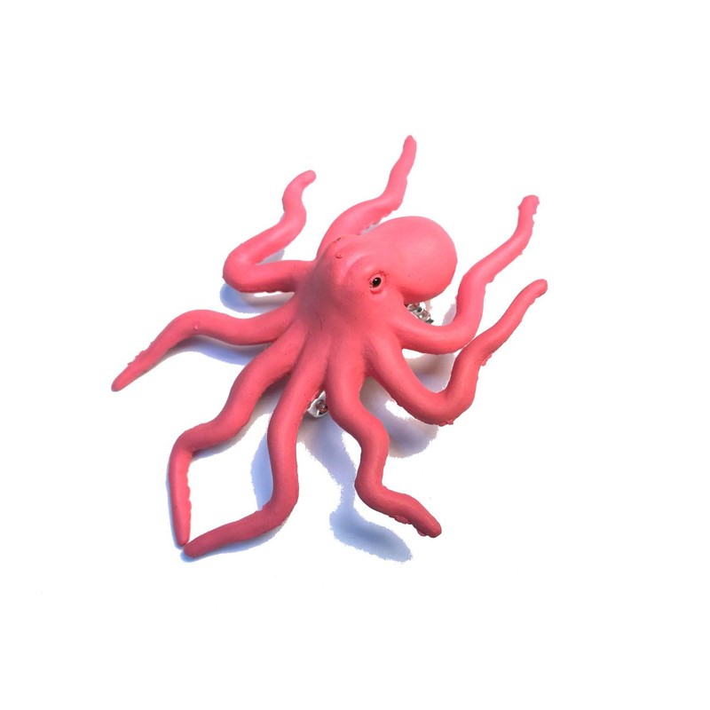 Miniblings Octopus Brooch Pin Octopus Octopus Sea Pink Handmade Fashion